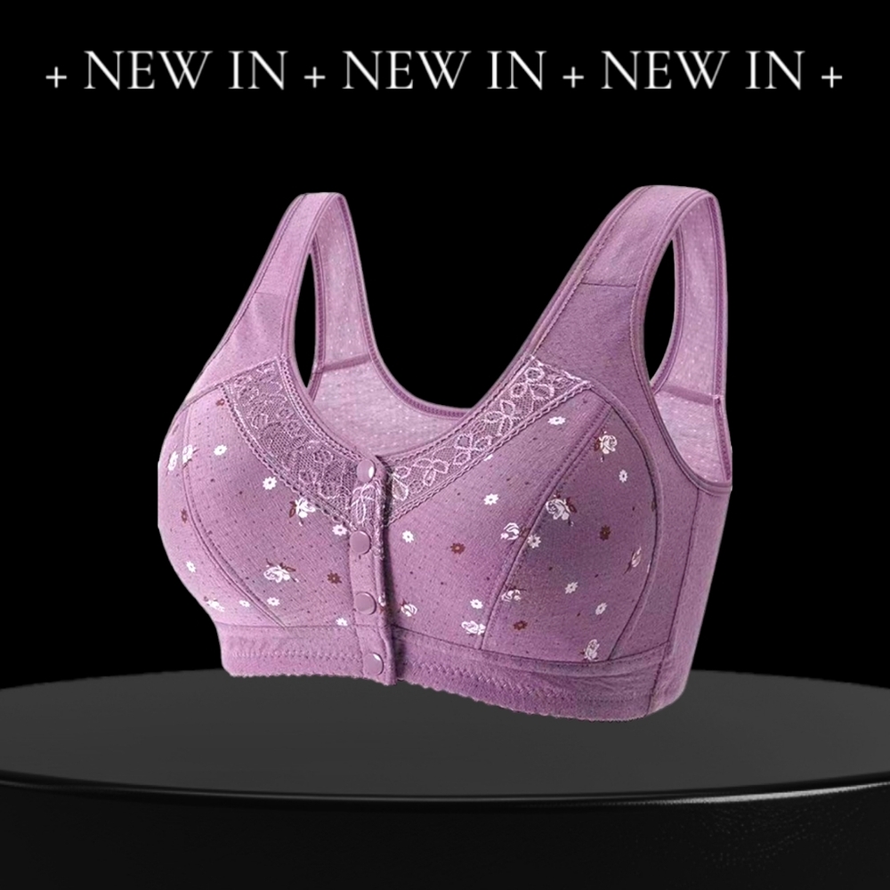 Plus Size Front Closure Comfort Sports Bra